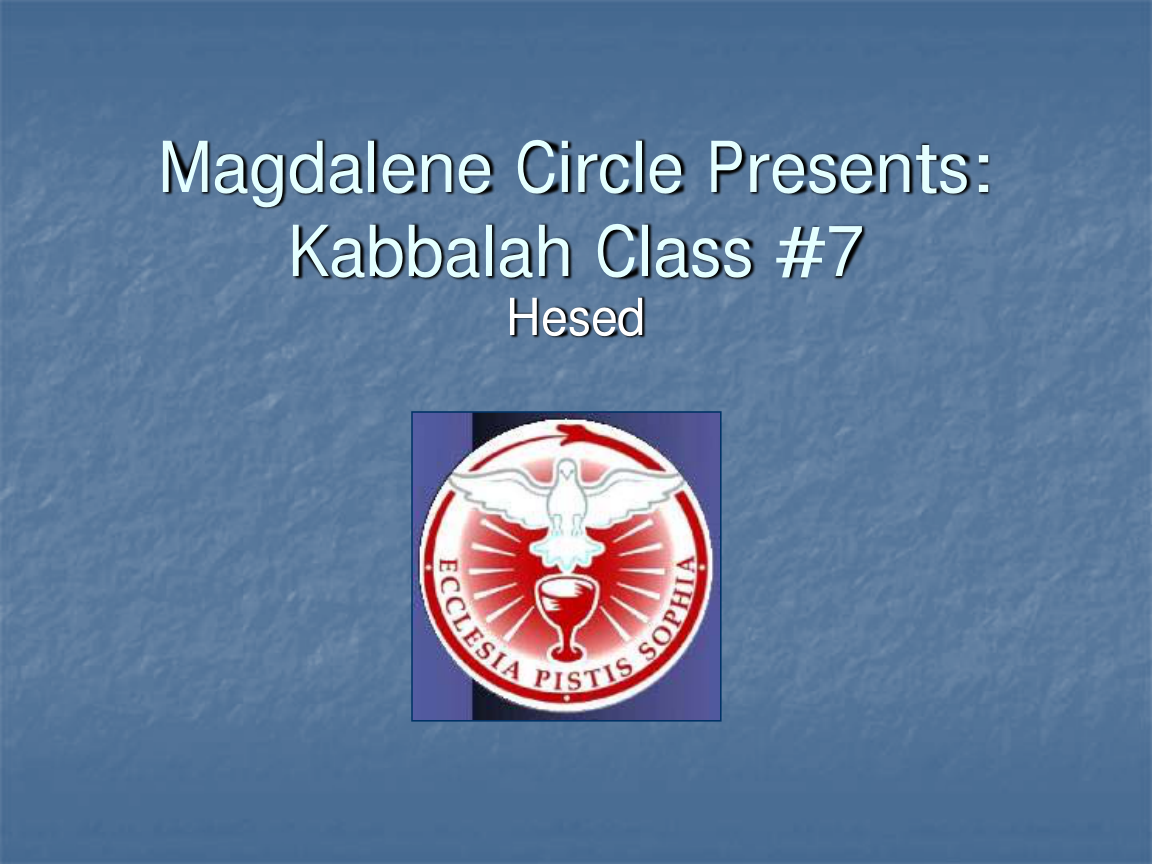 Kabbalah Class #7 cover