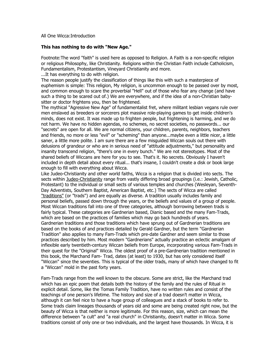 Book One of Wicca cover