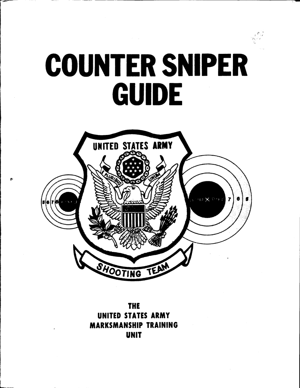 ARMY Counter Sniper Guide 32 pages cover