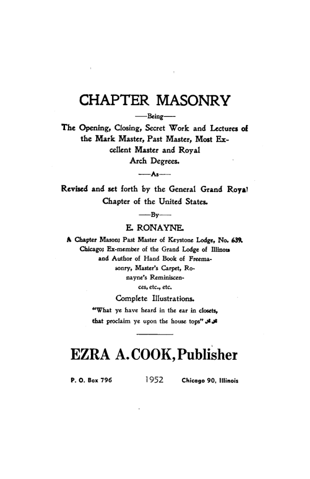 ronayne chapter cover