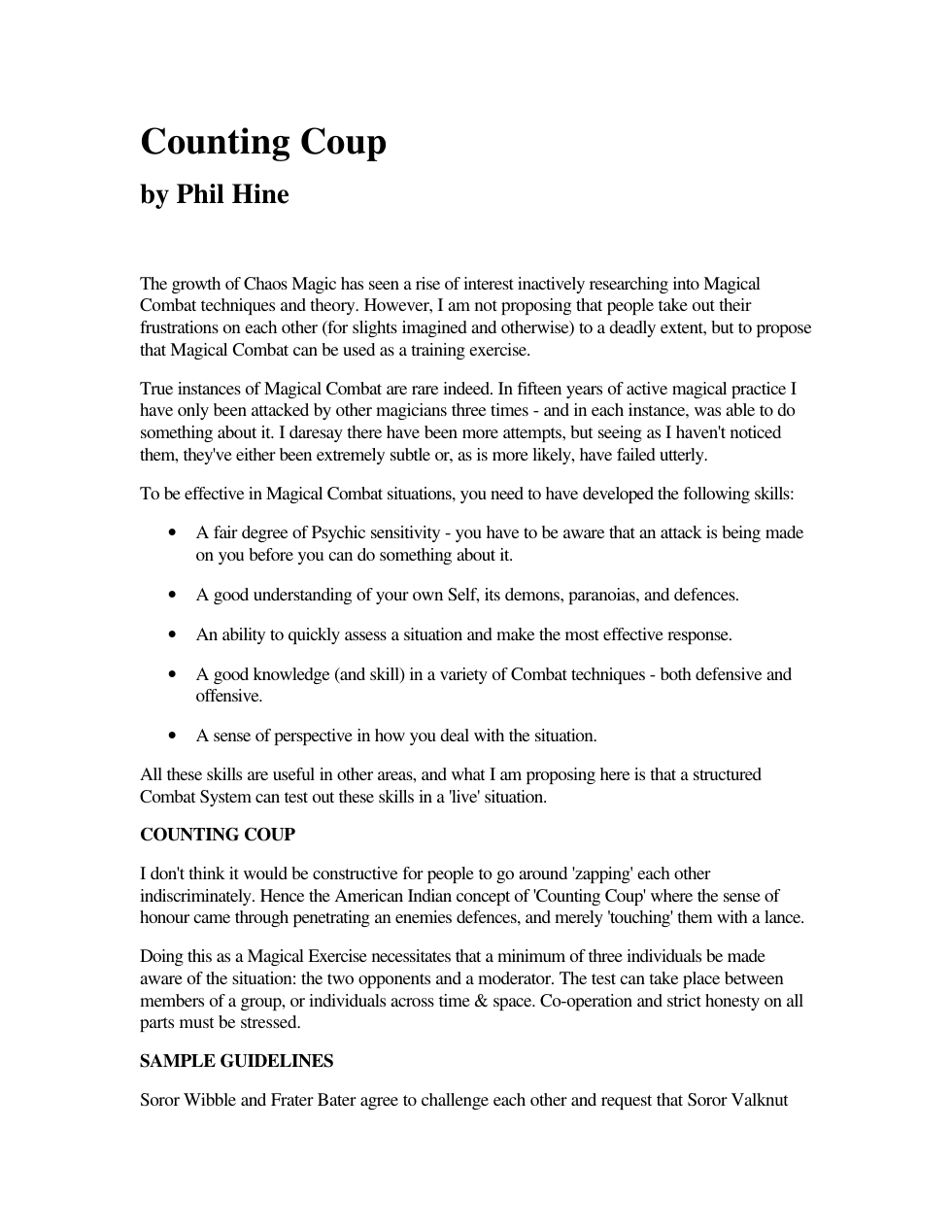 Hine, Phil - Counting Coup cover