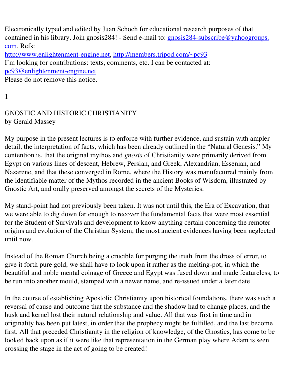 Gnostic And Historic Christianity cover