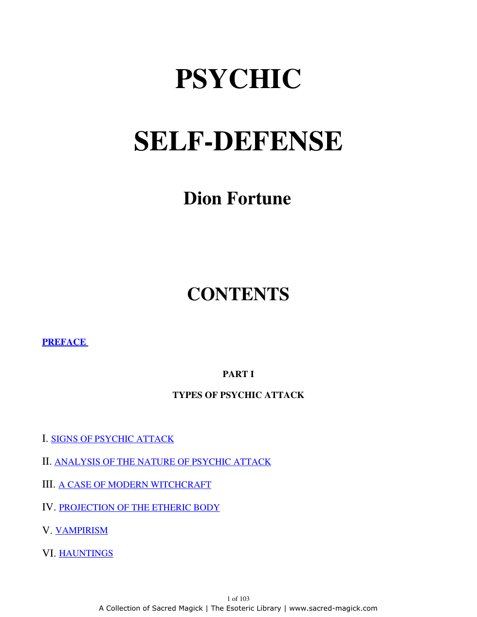 Psychic Self-Defense cover