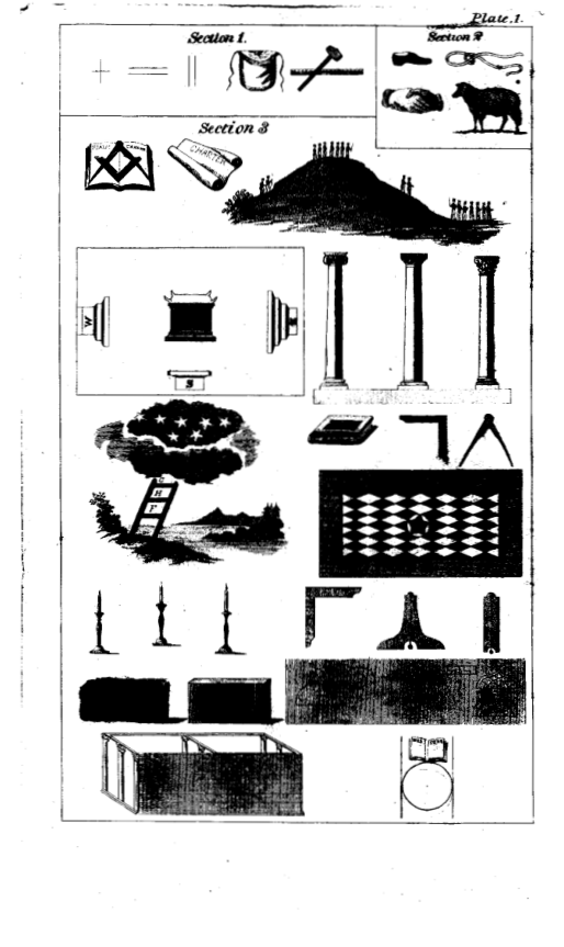 Moore - The New Masonic Trestle Board [1850][209p] cover
