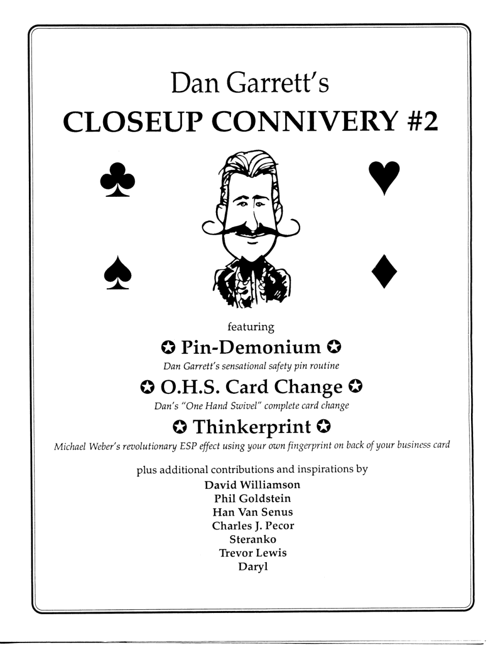 Dan Garrett - Closeup Connivery - Vol 2 cover