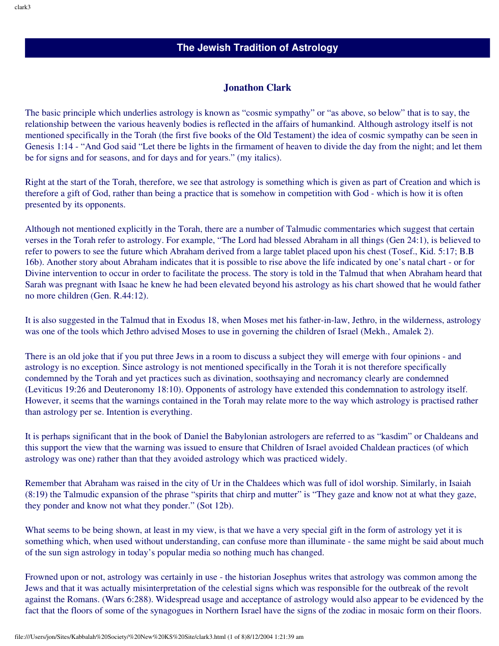 Jewish Tradition of Astrology cover