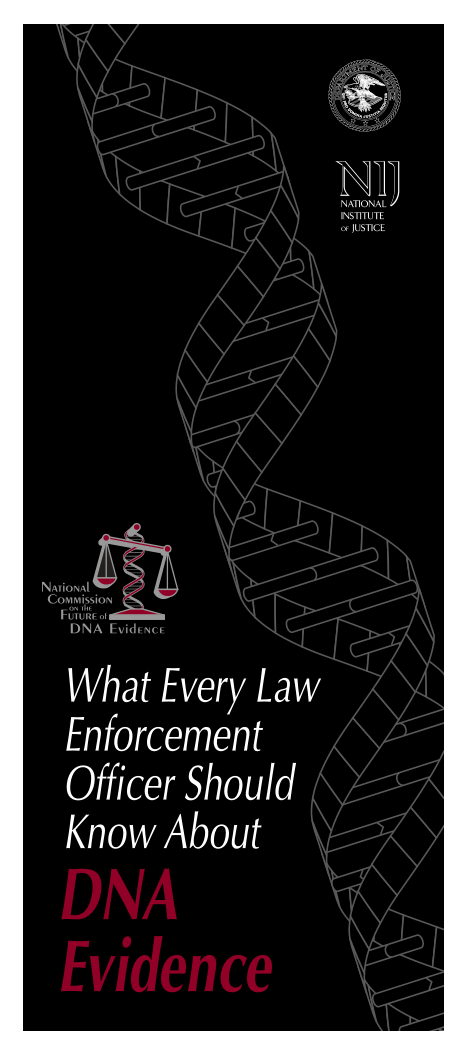 US Department Of Justice DNA Evidence cover