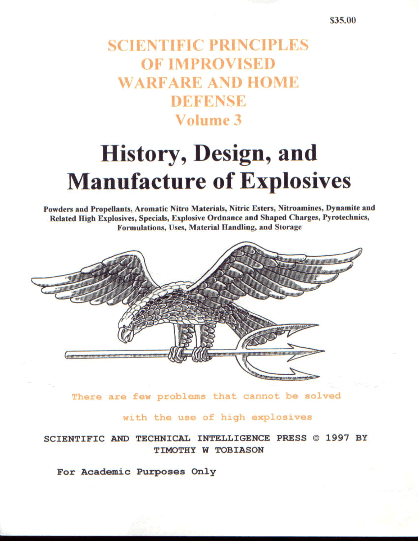 V3 History Design & Manufacture of Explosives cover