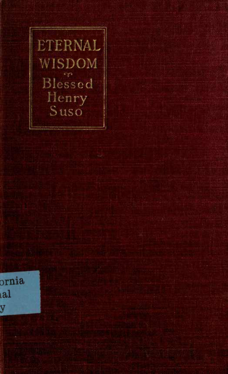Heinrich Seuse - A Little Book of Eternal Wisdom cover