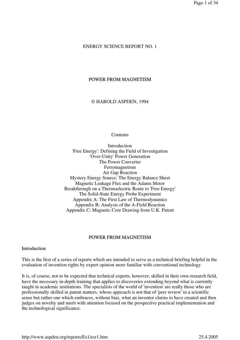 Power From Magnetism cover