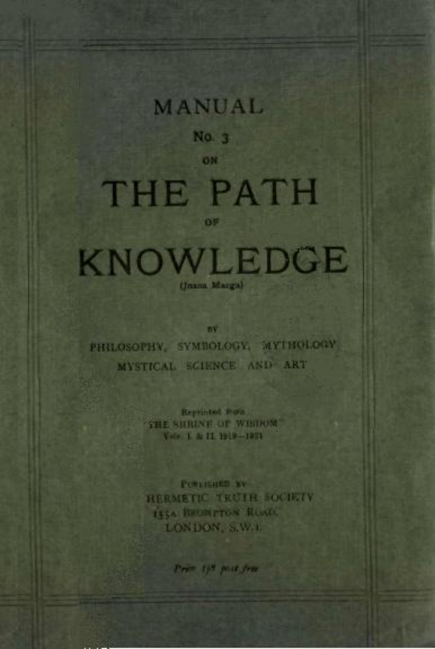 The Path Of Knowledge - Hermetic Truth Society cover