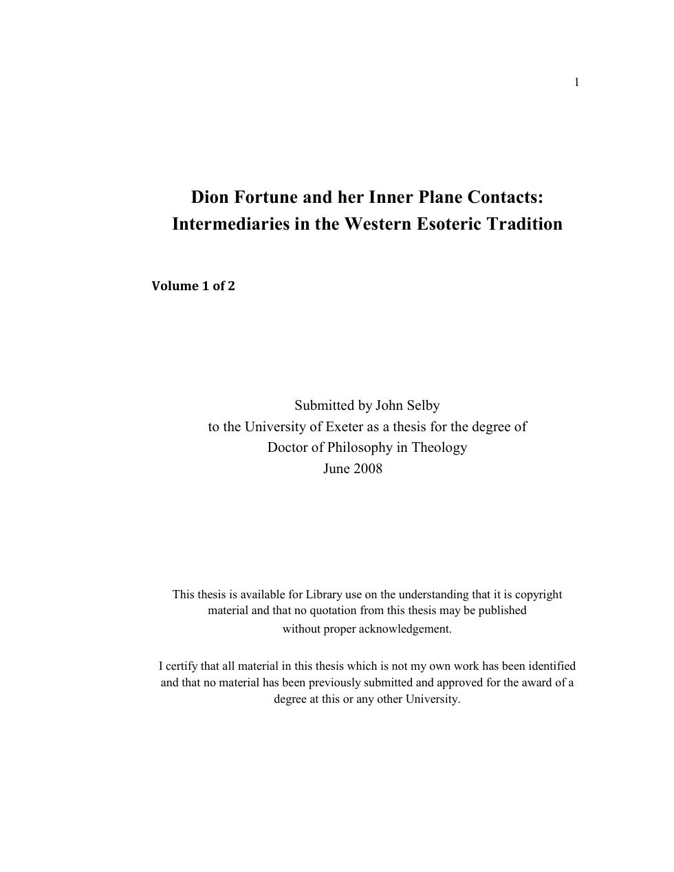 John Selby - Dion Fortune and her Inner Contacts [1 eBook - PDF] cover