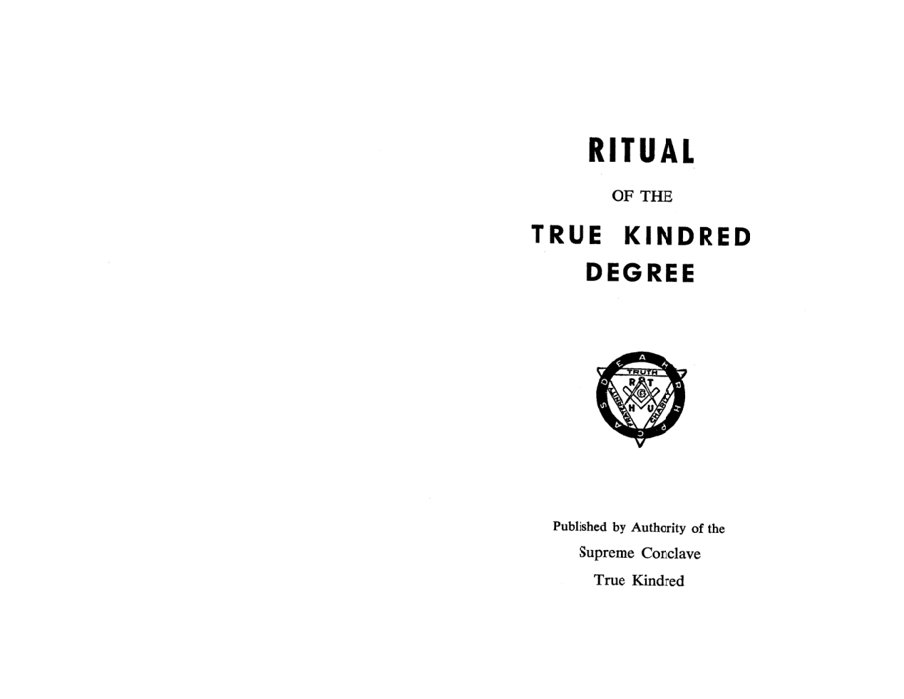 True Kindred Ritual cover