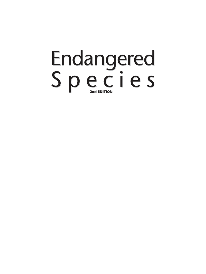 The Gale Encyclopedia Of Endangered Species 2nd Ed. Vol. 2 cover