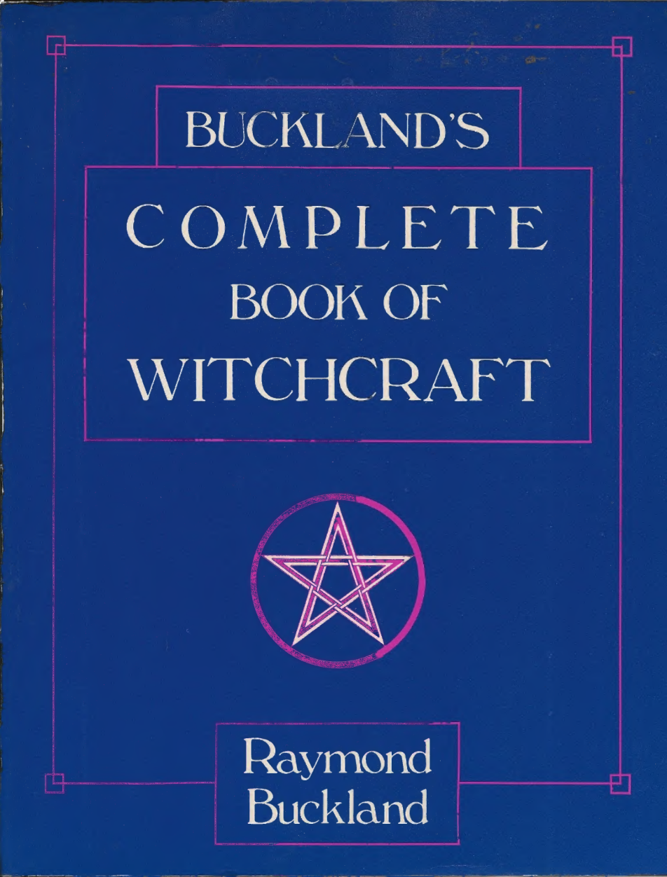 Buckland's Complete Book of Witchcraft cover