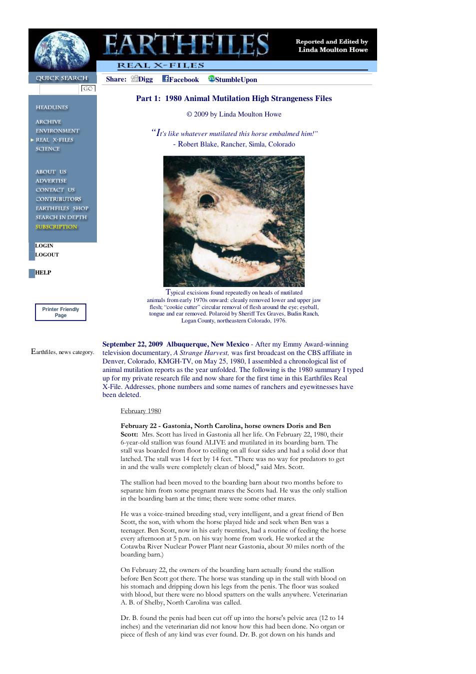 09 22 2009 Part 1 1980 Animal Mutilation High Strangeness Files cover