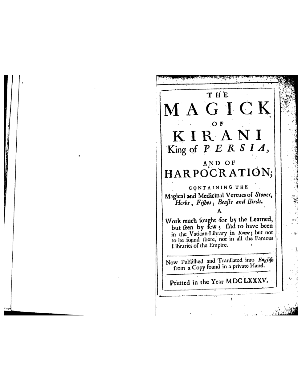 The Magick of Kirani, King of Persia cover