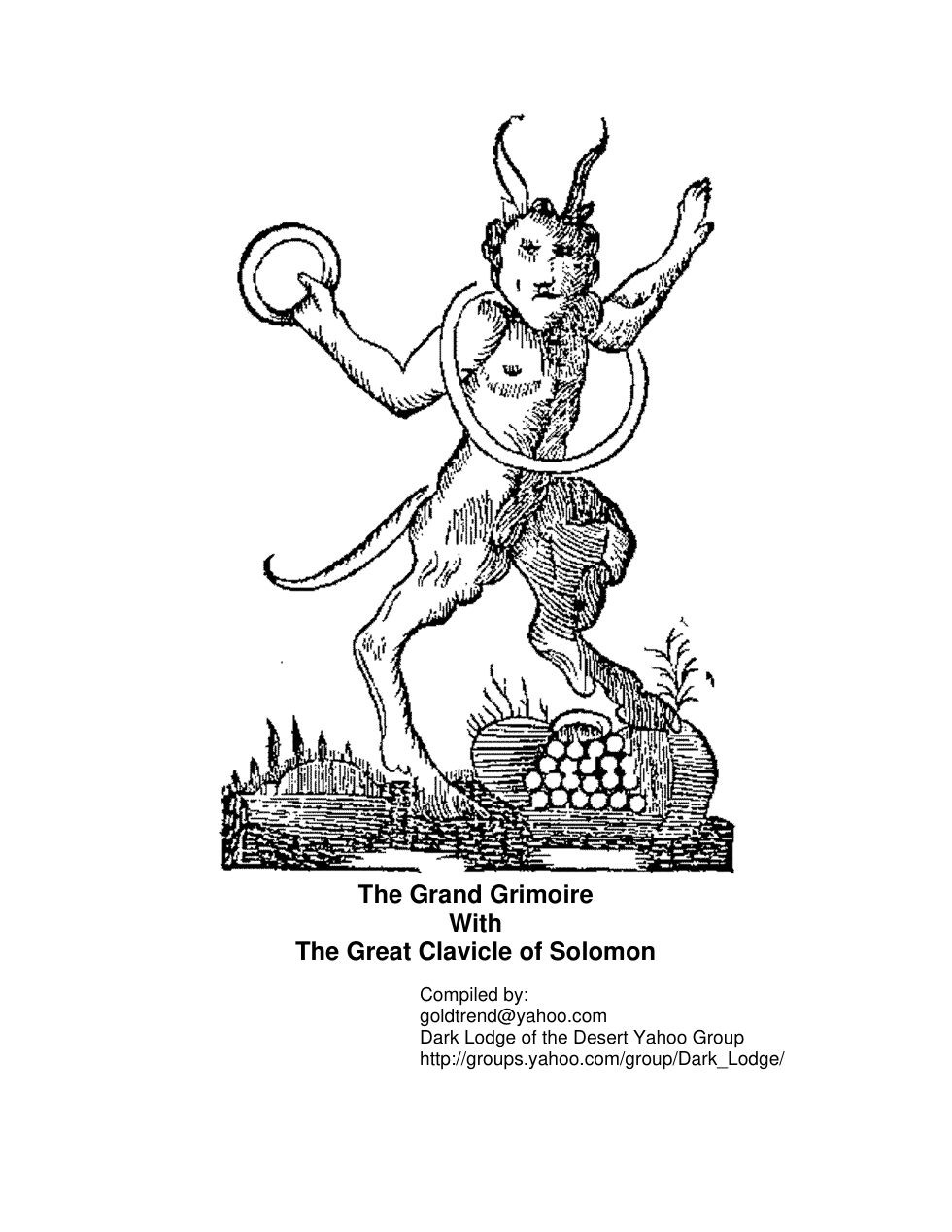 The Grand Grimoire - Dark Lodge version cover