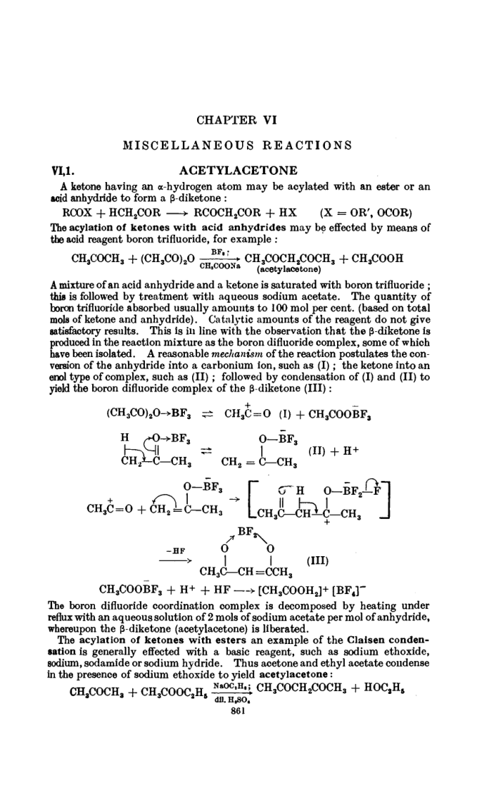 Chapter VI Miscellaneous Reactions cover