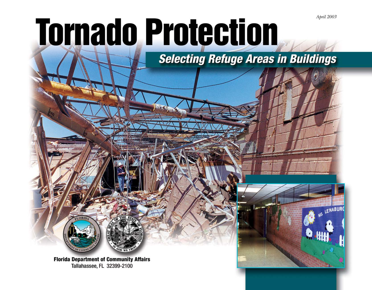 Tornado - Selecting Refuge Areas,Buildings 2003 72pgs cover