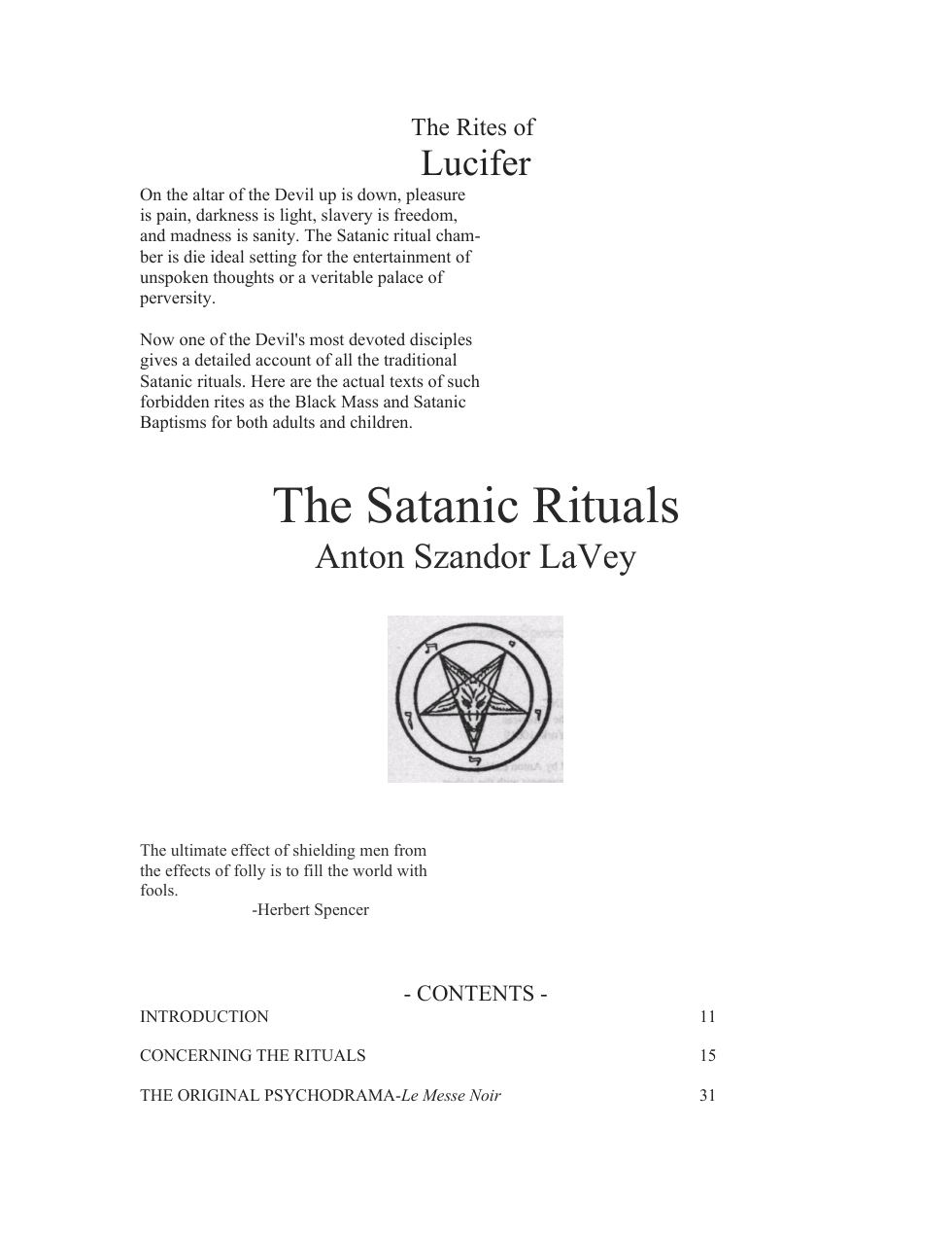 The Satanic Rituals cover