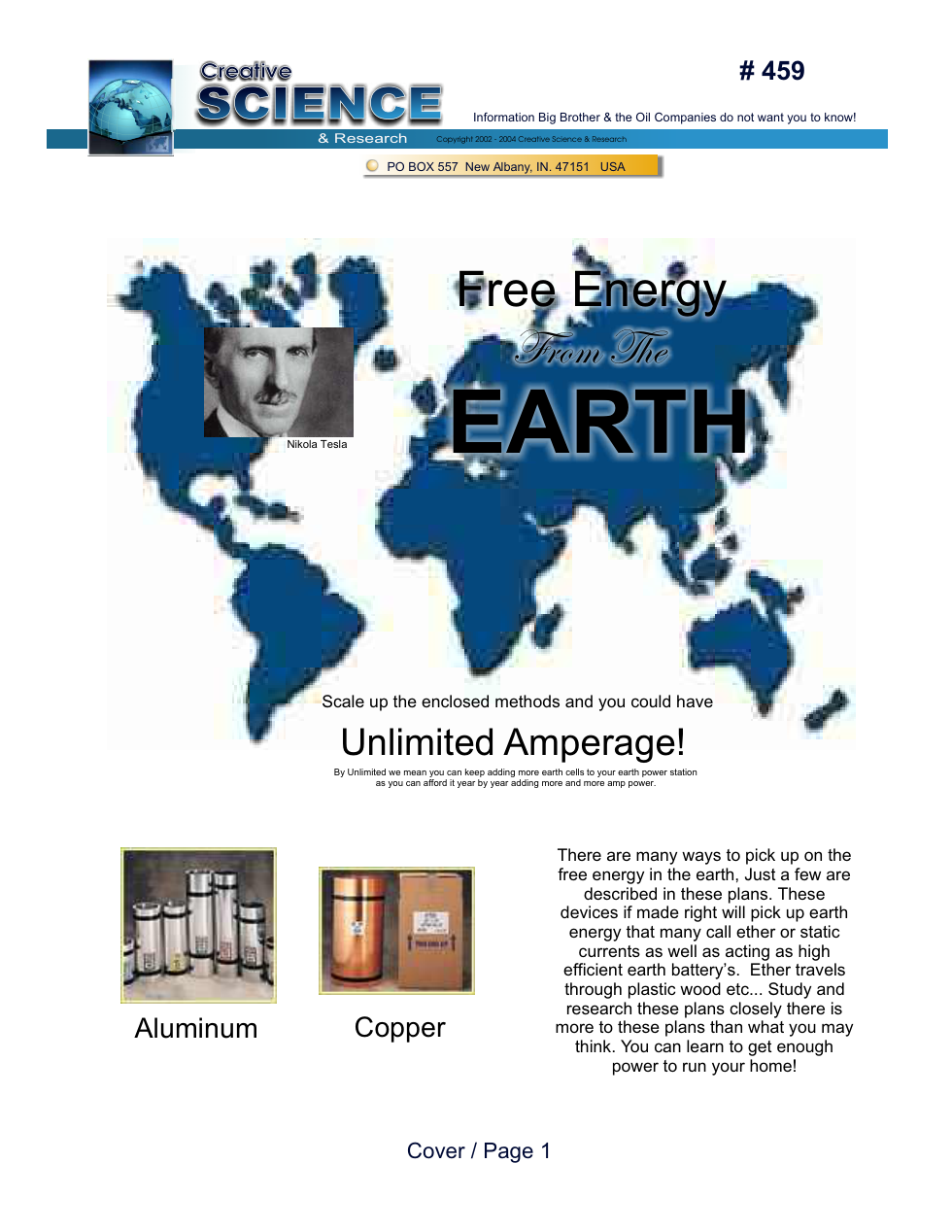 Free Energy From The Earth cover