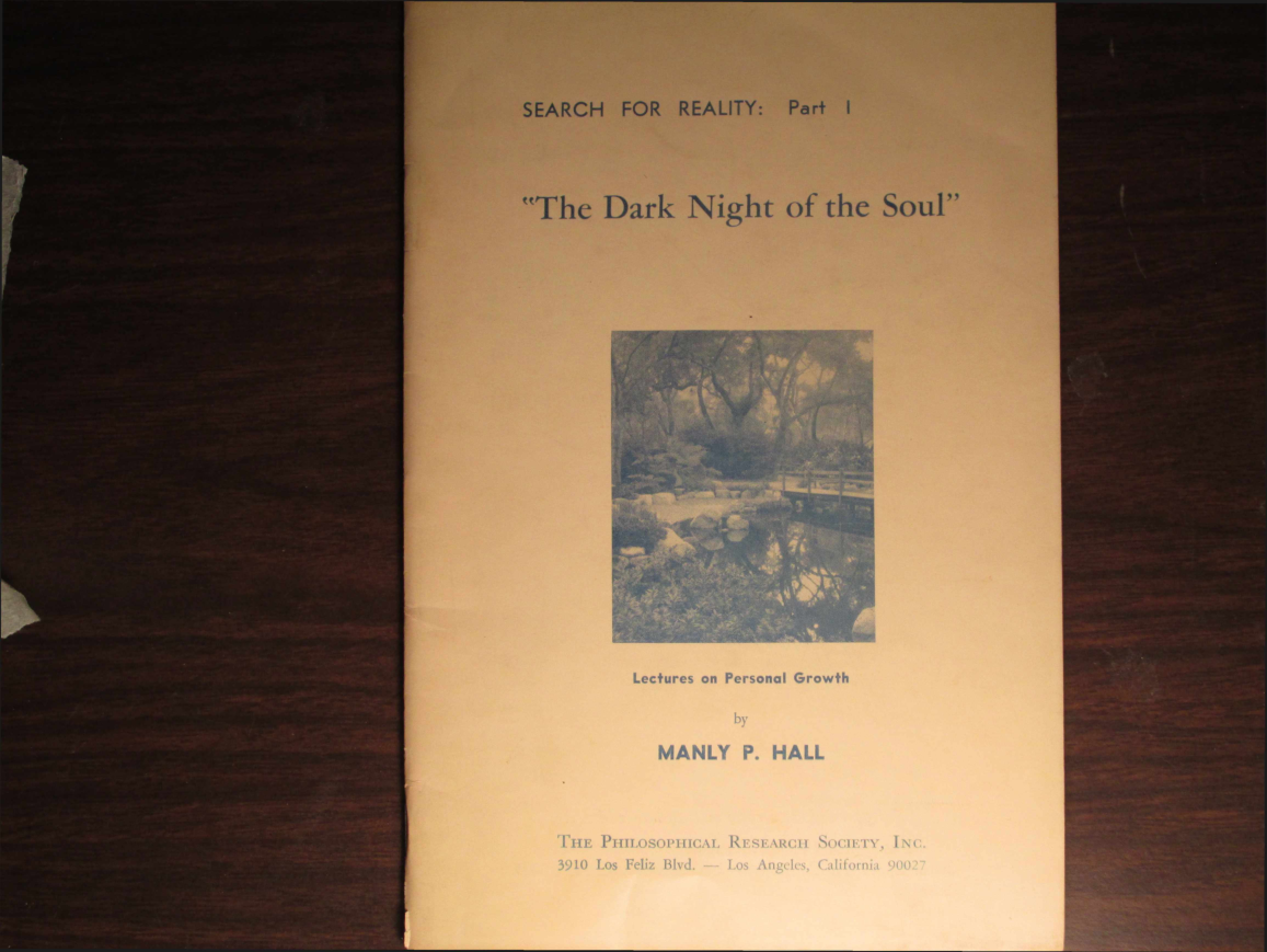 Manly P Hall - The Dark Night Of The Soul cover