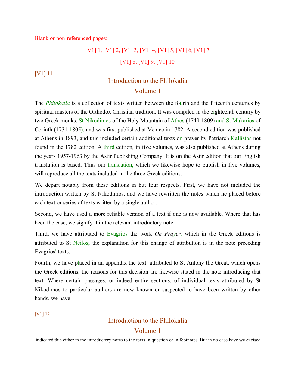 Philokalia - Books 1 - 4 cover