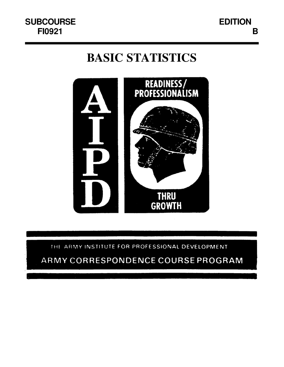 ARMY Basic Statistics 1991, 118p. cover