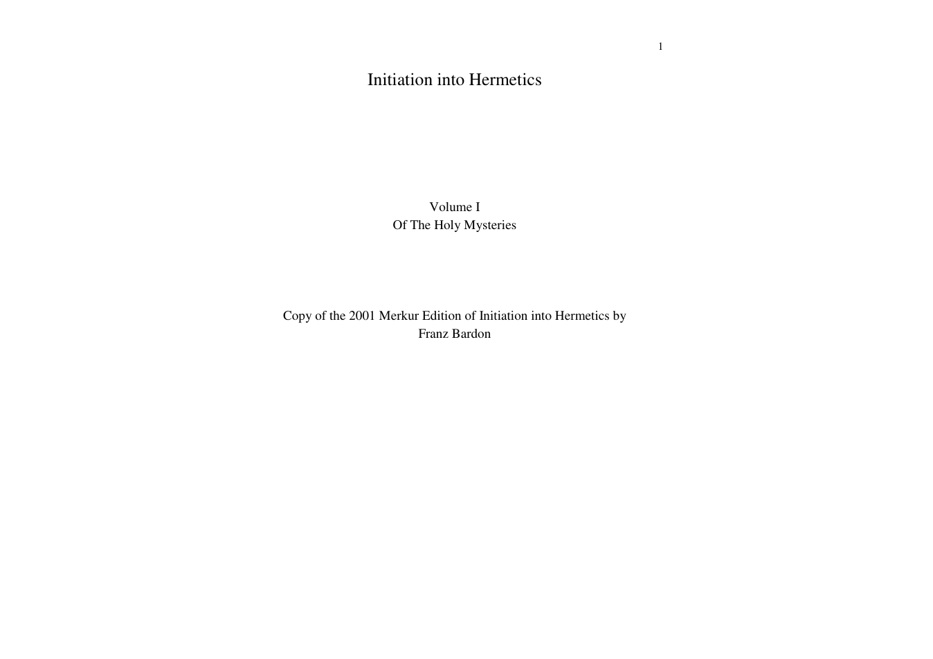 IIH 2001 Merkur Edition PDF cover