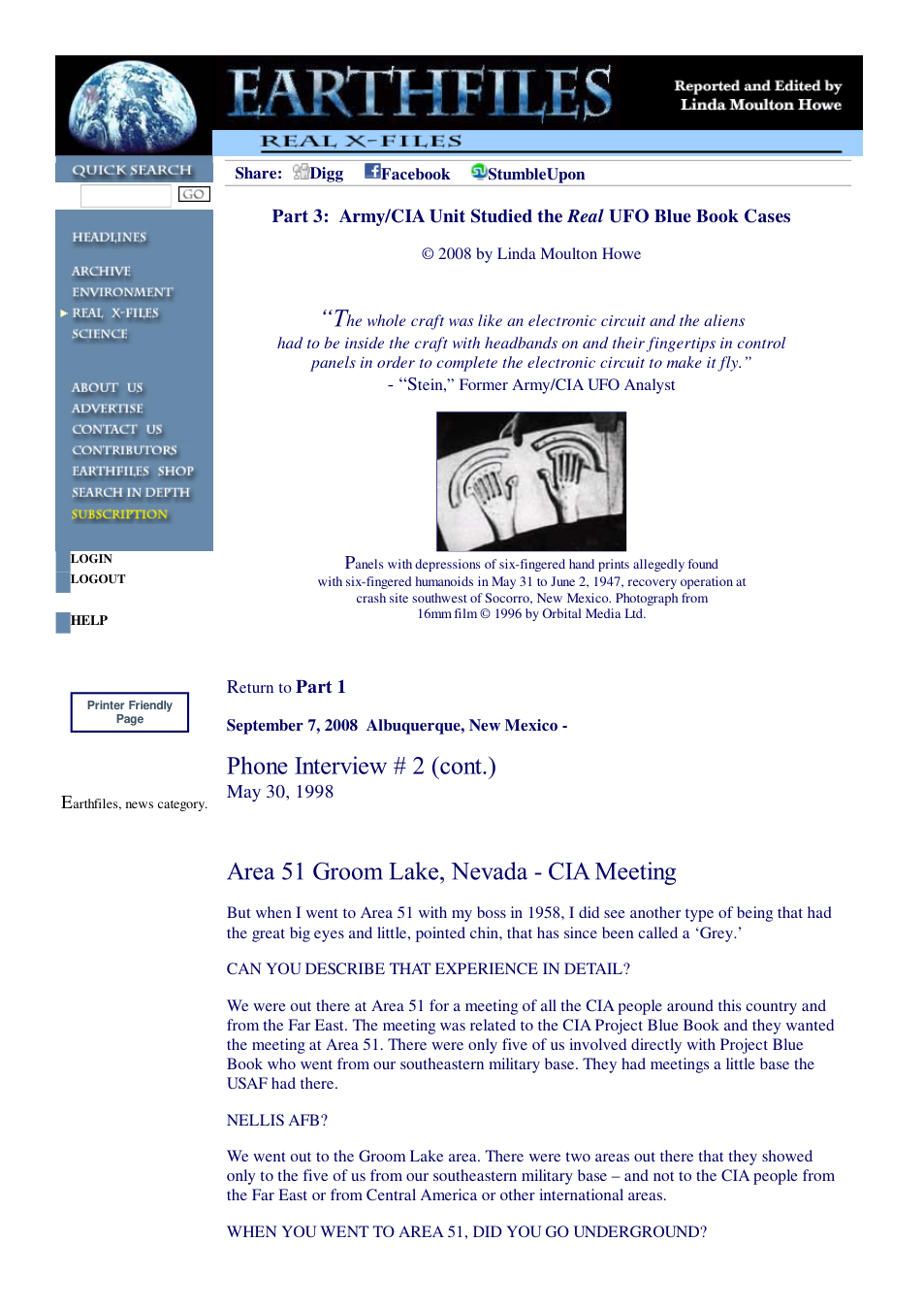 09 07 2008 Part 3 Army CIA Unit Studied the Real UFO Blue Book Cases cover