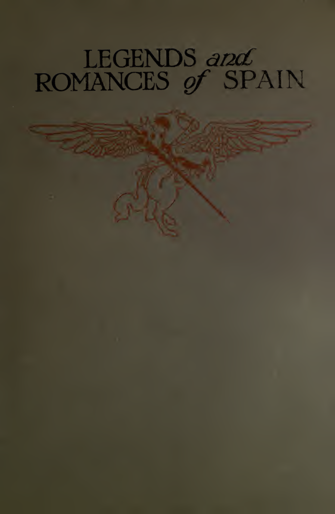 Legends & Romances of Spain - L Spence (1920) cover