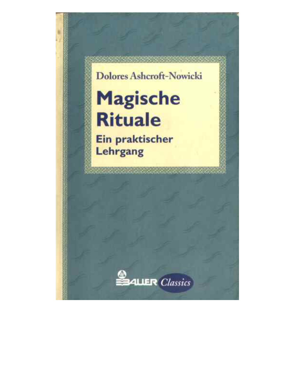 Ascroft Nowicki - Magische Rituale cover