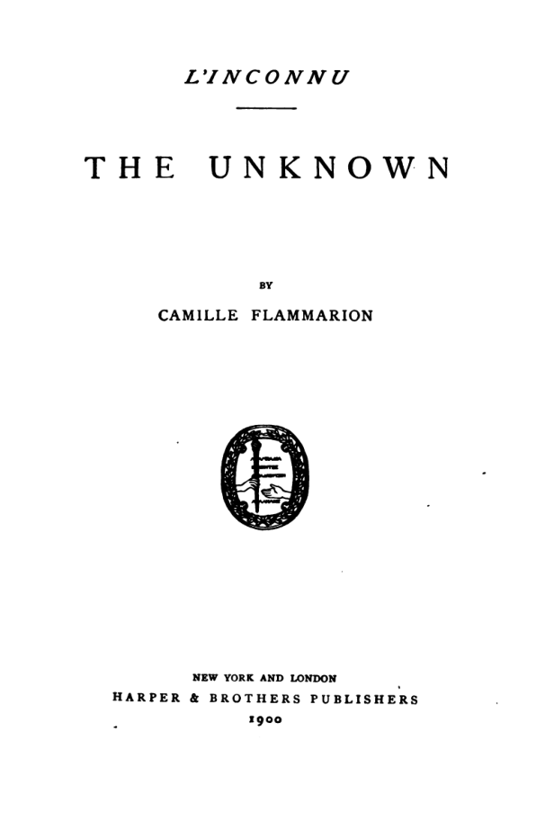The Unknown - C Flammarion cover