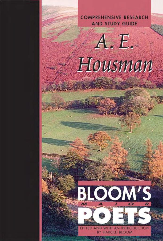 A. E. Housman (Bloom's Major Poets) cover