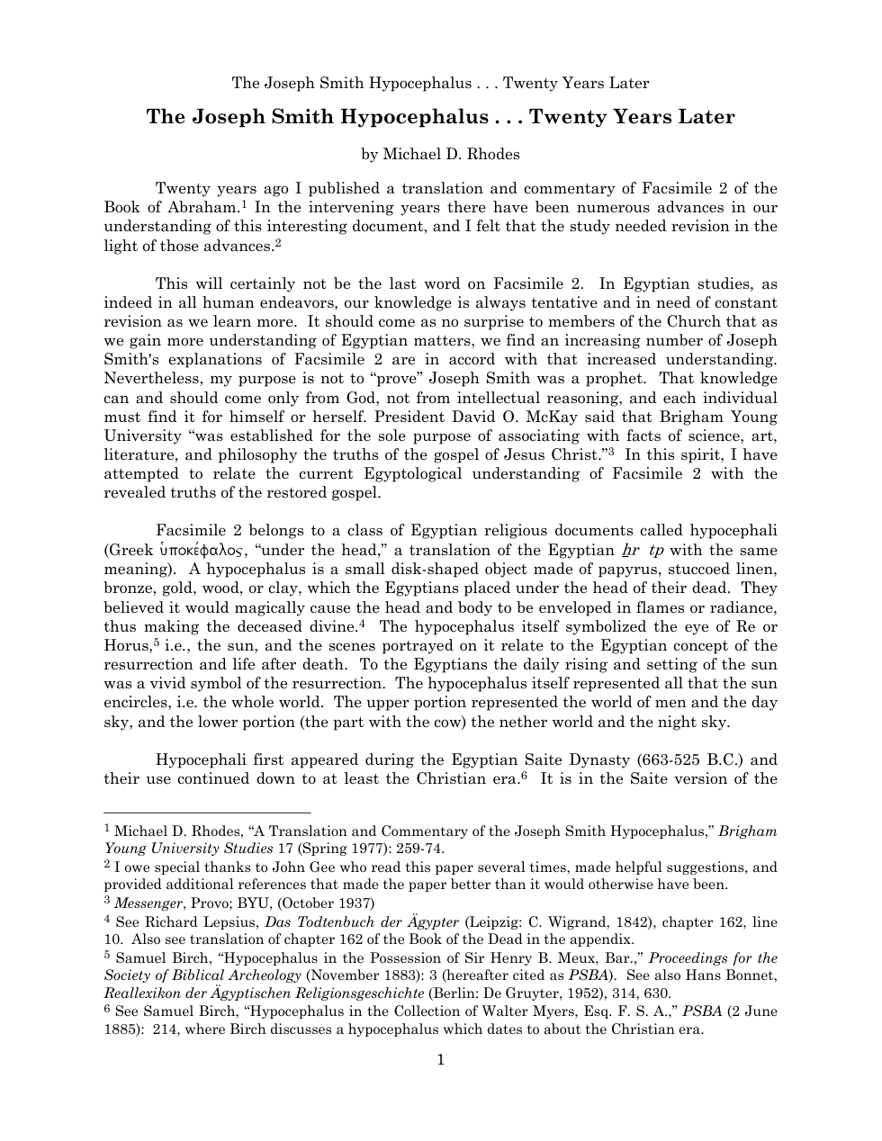 Joseph Smith Hypocephalus cover