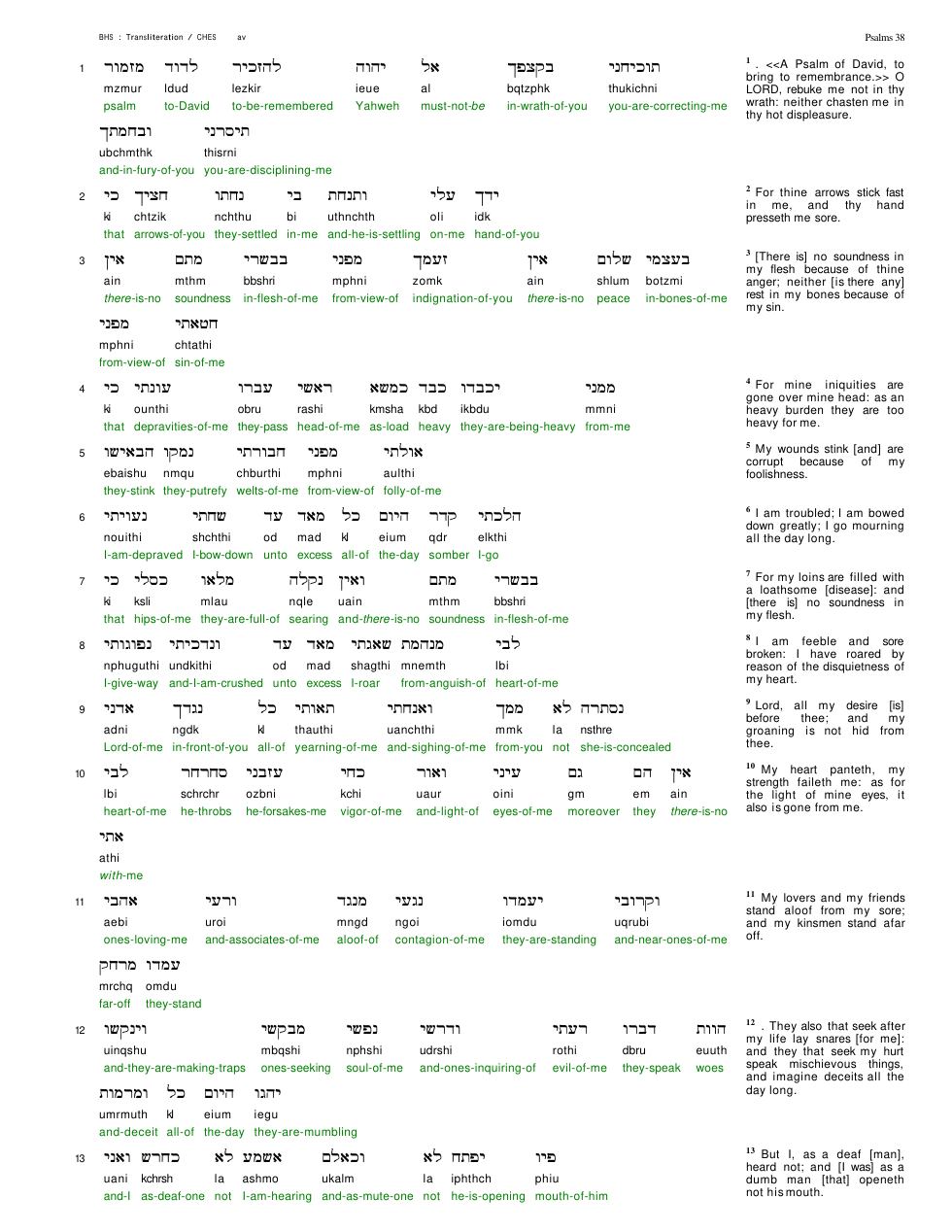 19038-The Book Of Psalms Chapter-038 cover