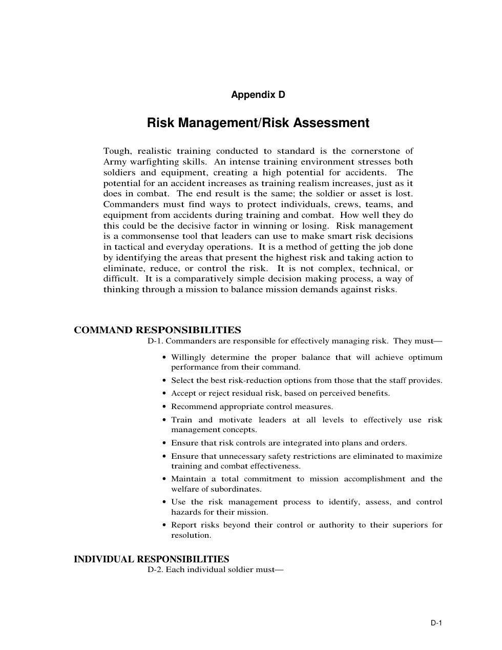 5 Step Risk Managment and Assessment 4 pages cover