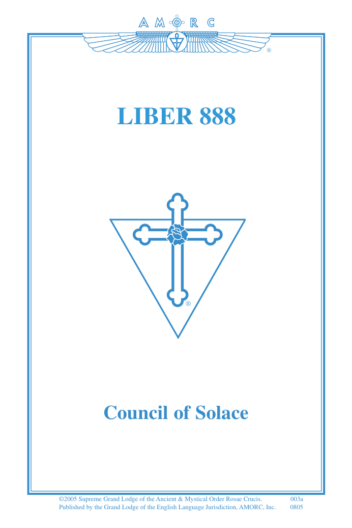 Liber 888 - Council of Solace (2005) cover