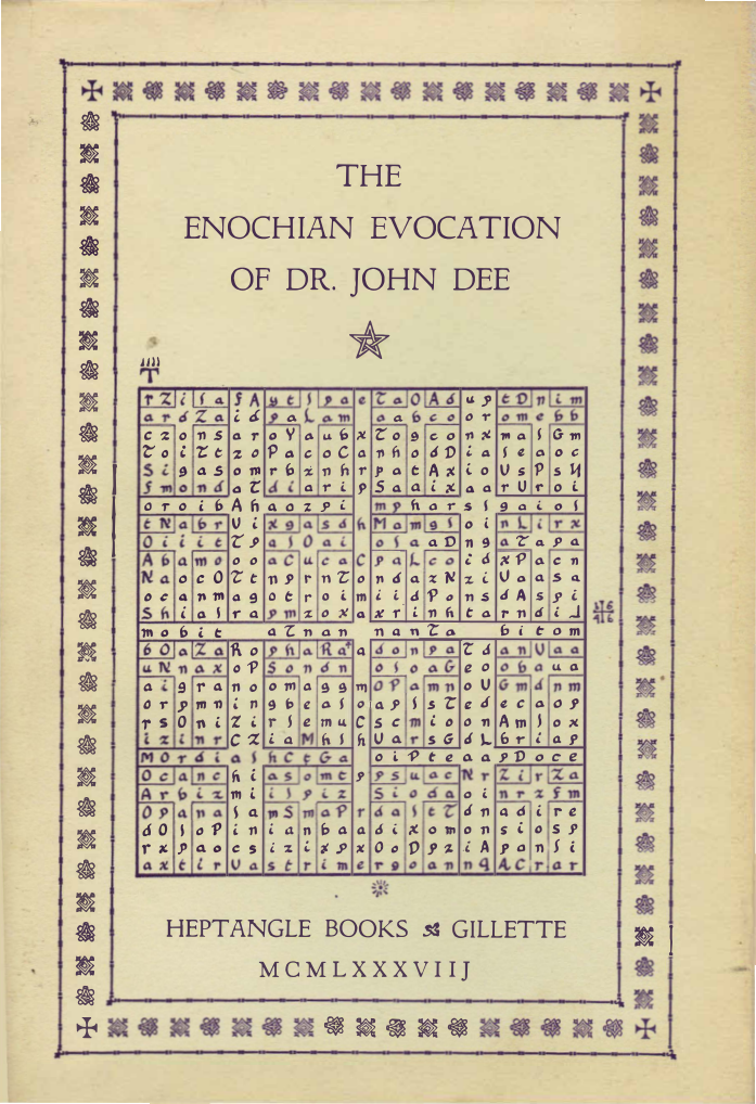 Heptangle - Enochian Evocation of John Dee cover