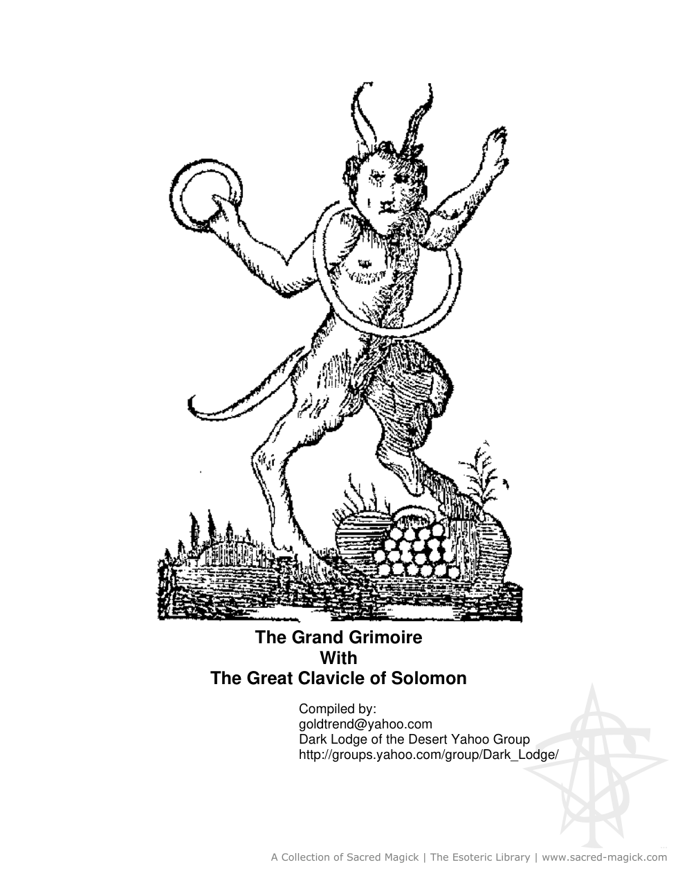 The Grand Grimoire - Dark Lodge version (2) cover