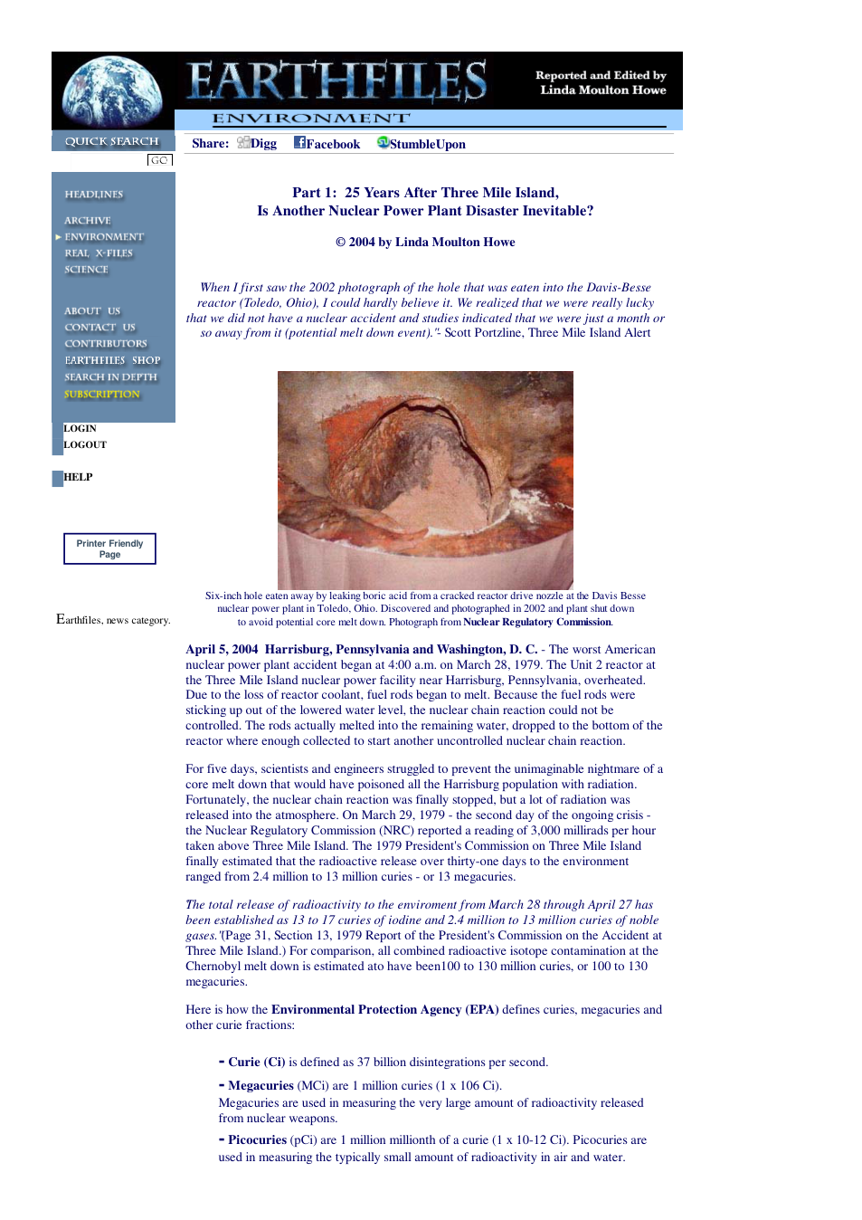 04 06 2004 Part 1 25 Years After Three Mile Island, Is Another Nuclear Power Plant Disaster Inevitable cover