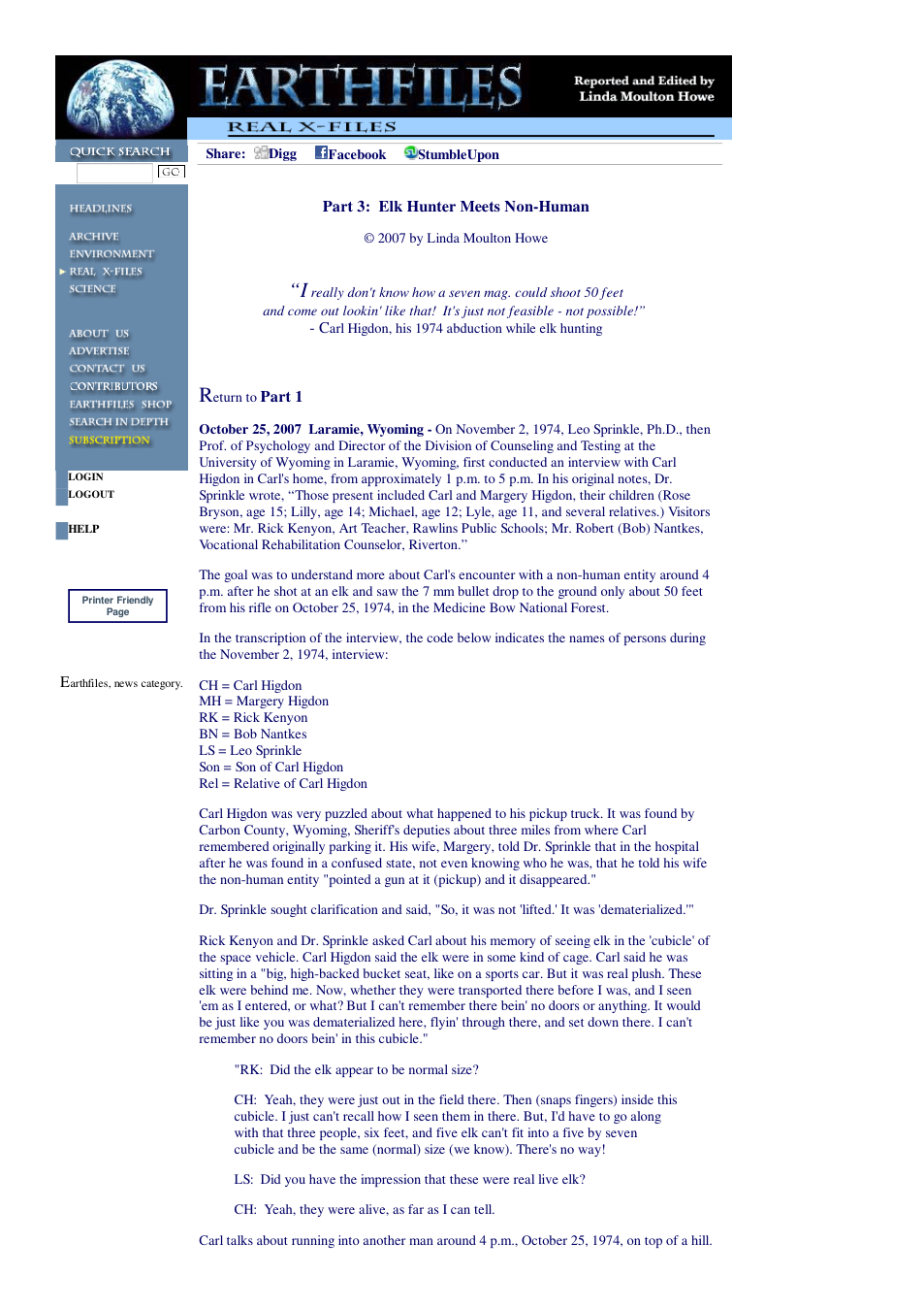 10 25 2007 Part 3 Elk Hunter Meets Non-Human cover