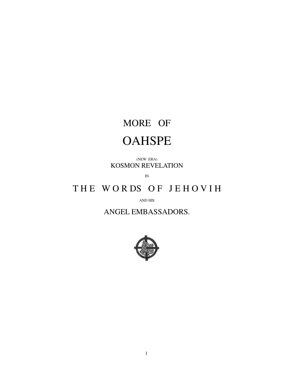 MoreOAHSPE cover