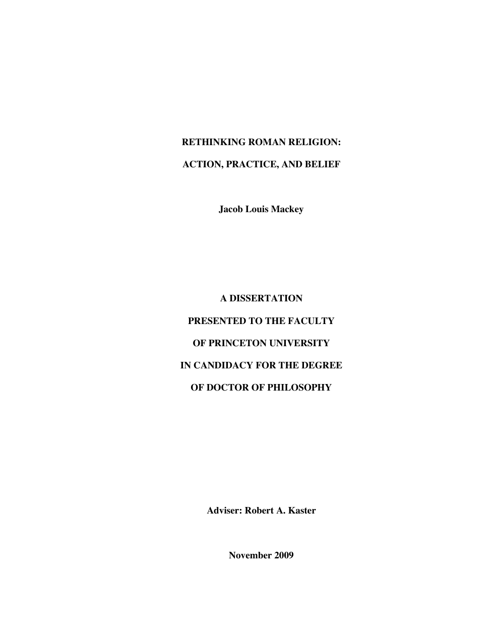 Roman Religion[Belief as basis of acion] cover