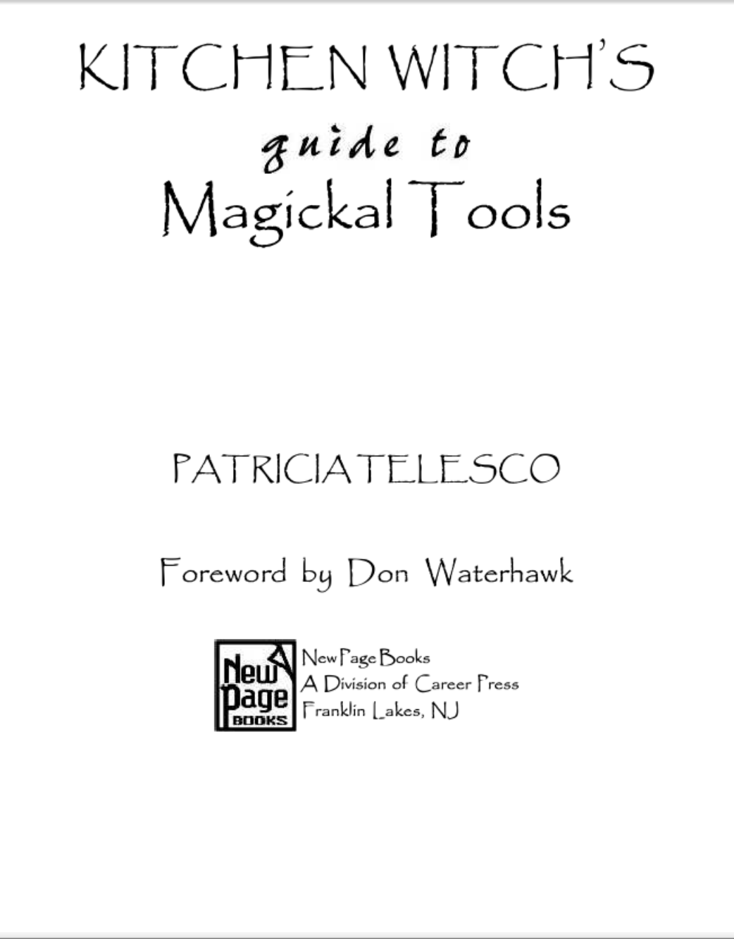 Patricia Telesco - Kitchen Witch's Guide to Magikal Tools cover