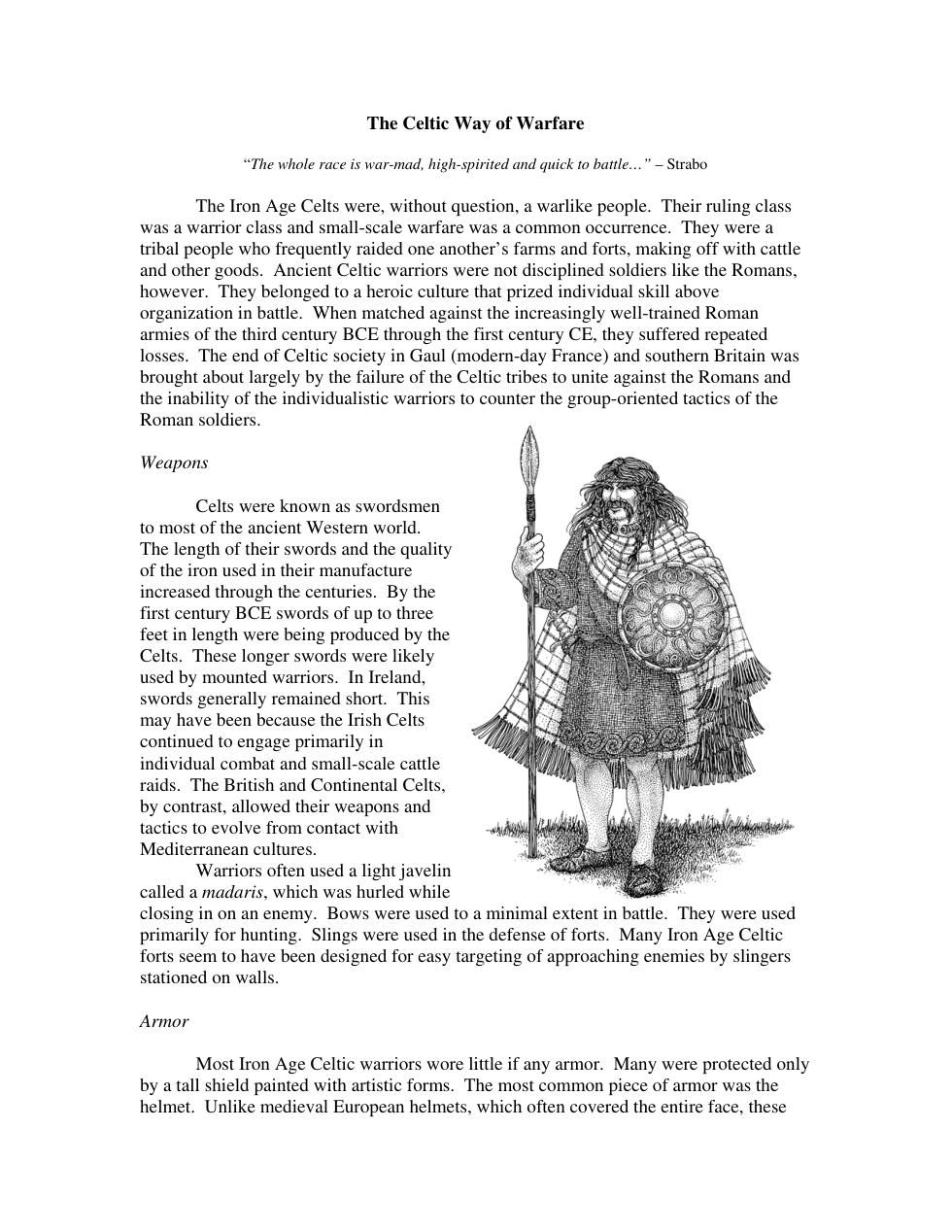Celtic Way of warfare cover