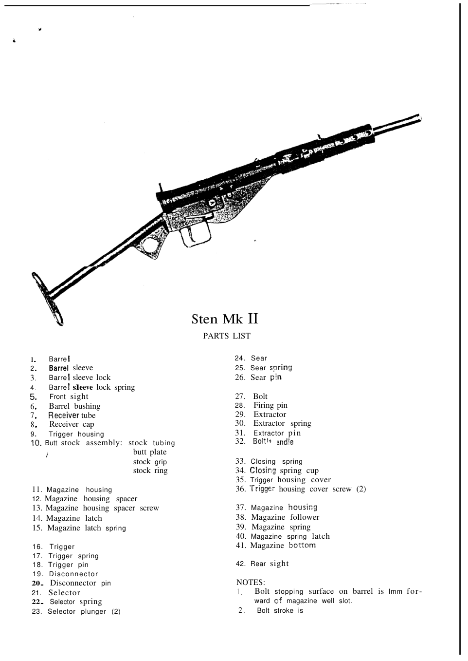 WWII - British Sten MKII Blueprints cover