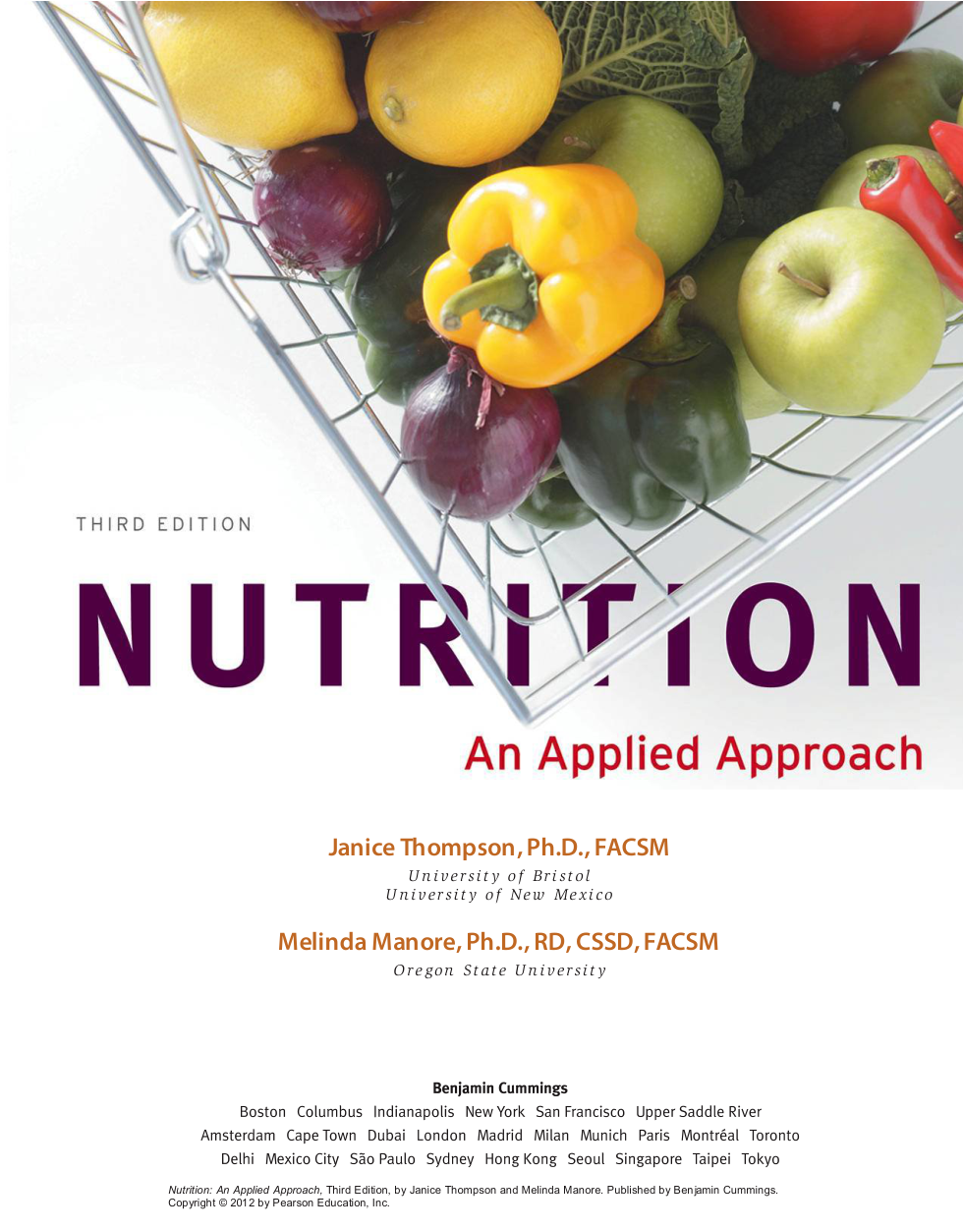 Nutrition - An Applied Approach cover