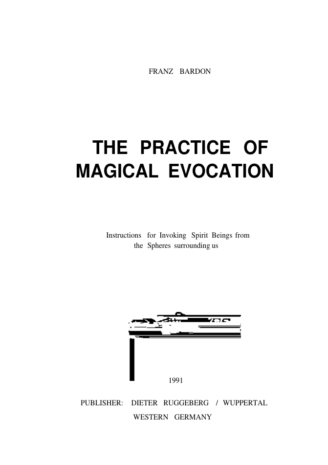 Practice Of Magical Evocation cover